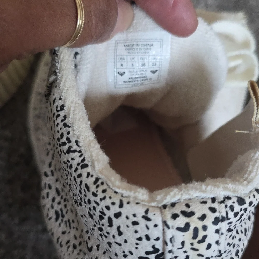 Pre-owned Womens Roxy Surf Roxy  Mid High Top Sneaker Shoes Sz 8 - Picture 7 of 11